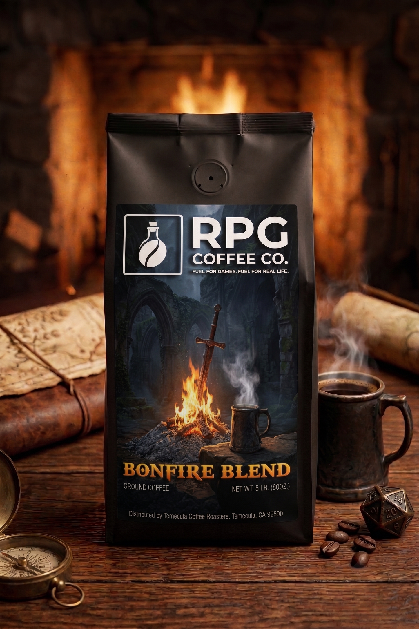 Bonfire Blend: Premium Coffee (Fine Ground)